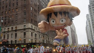 Khinh khí cầu Luffy tại Cuộc diễu hành Ngày Lễ Tạ ơn Macy's năm 2024! Lần này không có mũ xô! (Đã cậ