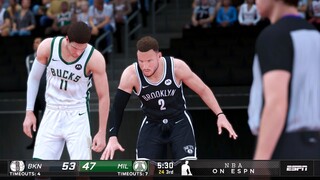 NBA 2K21 Modded Playoffs Showcase | Bucks vs Nets | GAME 4 Highlights 4th Qtr