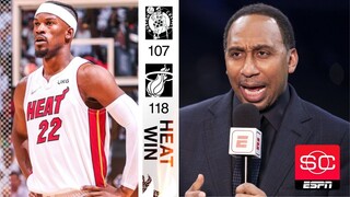 Stephen A. "Impressed" by Jimmy Butler drops 41 Pts as Heat rally to beat Celtics 118-107 in Game 1