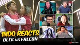 INDO PRO PLAYERS and STREAMERS REACTION on BLACKLIST vs FALCON. . . 😮