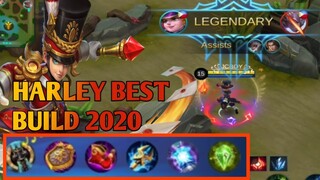 HARLEY BEST BUILD 2020 COMPLETE GUIDE FOR SOLO GAMER | MOBILE LEGENDS BANGBANG