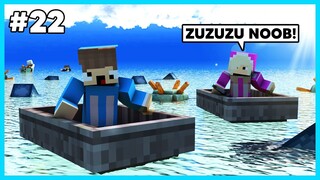 MIPAN & ZUZUZU Menjelajahi Lautan Dan Melawan Ikan Raksasa! ELDER GUARDIAN! - Minecraft Survival #22