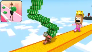 Monster School : MONEY RUN 3D 4 CHALLENGE - Minecraft Animation