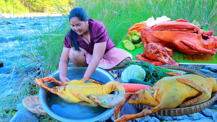 How to Cooking curry Duck Recipe Cooking in Village  & My cooking skill