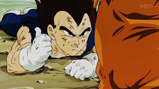 Vegeta, Son Goku, who defeated Majin Buu and encouraged each other A wonderful finish- dragon ball