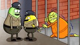 Momen Lucu saat Gagal Kabur dari Penjara | Karakter Kartun Animasi | Film Animasi Pendek