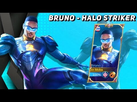 MLBB : Mod Skin Bruno Halo Striker Full Effect No Password - Jin Moba