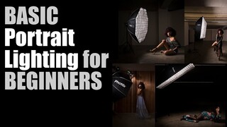 Portrait Lighting Setups for BEGINNERS. One Light to Three Strobes with Different Flash Modifiers