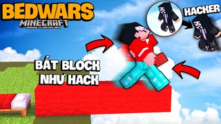 KHANGG BẮT BLOCK NHƯ HACK TRONG BEDWARS PE VÀ TIÊU DIỆT 2 HACKER *THỬ THÁCH PVP MC PE HEROMC