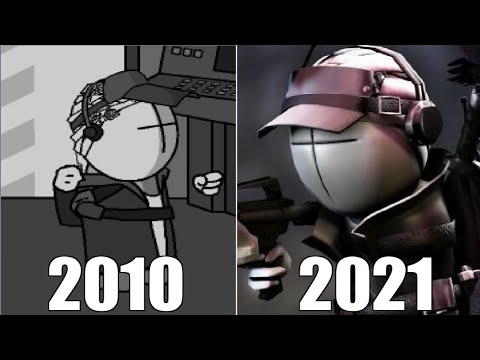 Evolution of Game Over Screen in Madness Combat Games [2003-2021] 