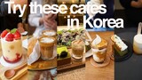 Cafe vlog Korea ☕️🍰 Best cafes we tried in Korea [Seoul, Suwon, Gwangju and Mokpo]