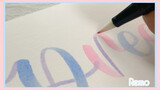 Brush lettering | Comfortable handwriting in cursive English | 🤍✨