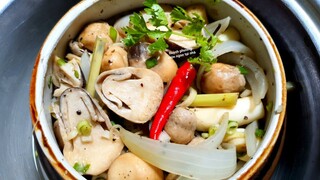 Cách làm NẤM RƠM HẤP MẮM NHỈ CHAY ngon ngọt trắng giòn tự nhiên | món chay | vegan recipes