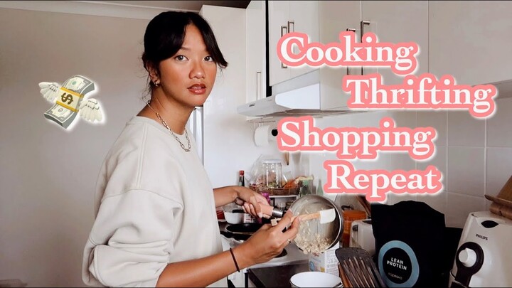 #WEEKENDVLOG7: Shopping haul, groceries, cooking, thrifting