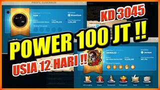 POWER 100 JT DI KINGDOM USIA 12 HARI !! TOP POWER KD 3045 !!