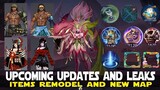 UPCOMING UPDATES AND LEAKS REWORKED HEROES NEW JUNGLING MECHANICS AND UPCOMING SKIN MLBB NEW UPDATES