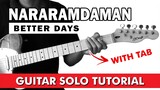 Nararamdaman - Better Days Guitar Solo Tutorial | Wish 107.5 Performance (WITH TAB)