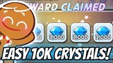 EASY 10,000 CRYSTALS! Claim them in Cookie Run Kingdom Now!