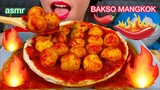 MAKAN BAKSO MANGKOK SUPER PEDAS *SUPER SPICY BOWL MEATBALL ASMR Eating Sounds