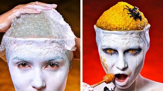 Horror Movie Makeup For Your SFX Look || Creepy Halloween Costume Ideas