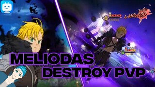 PURGATORY MELIODAS DESTROYING MAEL IN PVP! The Seven Deadly Sins : Grand Cross #Vcreators