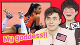 Korean Teen and American guy Watch the HOTTEST Female Athletes!!! 🔥
