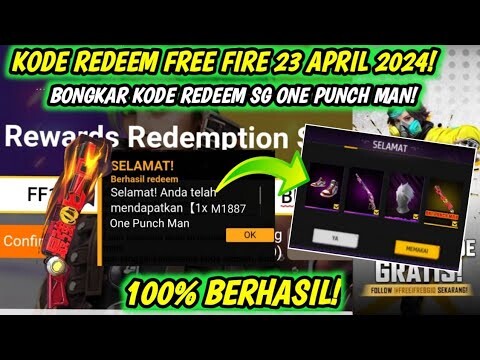 KODE REDEEM FREE FIRE TERBARU 23 APRIL 2024 HARI INI | KODE REDEEM FF TERBARU 23 APRIL 2024