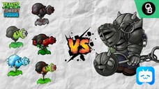 ALL GATLINGPEA VS ARMORED GARGANTUAR 💥 - PVZ FUSION