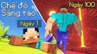 Nếu 100 Ngày Sinh Tồn Minecraft Sáng Tạo Thật Sự Tóm Tắt