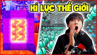 NHỮNG "KỈ LỤC" VỀ ĐỘ MAY MẮN NHẤT CÁC YOUTUBER TRONG MINECRAFT SINH TỒN SIÊU KHÓ ! - NOXUSS REACTION