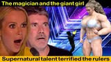 The magician and the giant girl's talent terrified the judges | American Talent Show 2023