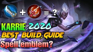 KARRIE BEST BUILD FOR 2020,GUIDE | How to Play Karrie? | Mobile Legends Bang Bang