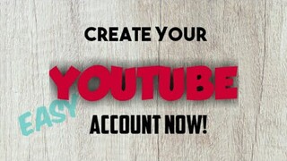 2019  HOW TO CREATE YOUTUBE ACCOUNT (GOOGLE ACCOUNT) FOR JUST  3  MINUTES 2019