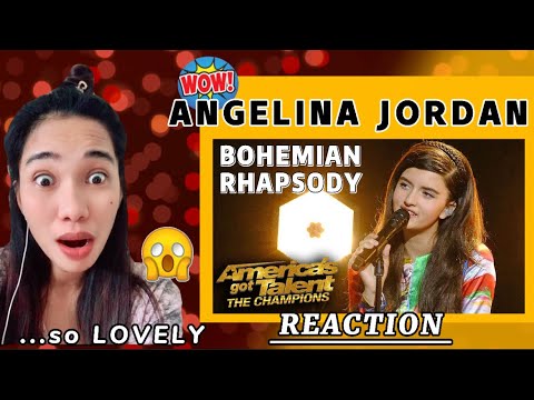 venskab Himmel dilemma THIS IS AWESOME!! BOHEMIAN RHAPSODY BY ANGELINA JORDAN ON AGT CHAMPIONS  REACTION - Bilibili