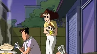 [Crayon Shin-chan] Keluarga Shin-chan melakukan latihan darurat. Guangzhi membuat api untuk memasak 