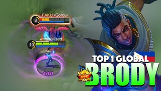 Brody Powerful Side laner! Brutal Torn Apart Memory | Top 1 Global Brody Gameplay *Hari420* ~ MLBB