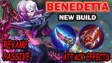 Benedetta New Attack Effect Passive! This Is Actually Goood | MLBB