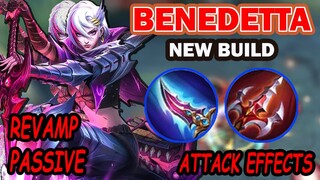 Benedetta New Attack Effect Passive! This Is Actually Goood | MLBB