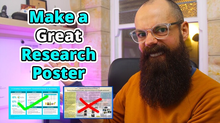 What makes a great research poster? [Good and Bad Examples]