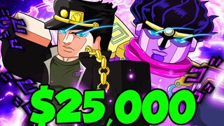 I Spent $25,000 ROBUX To Get 0.1% JOTARO in Roblox..