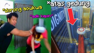 NGEPRANK ADIK GW JATUH DARI ATAS GEDUNG ... (JANTUNGAN AWOKAWKO)