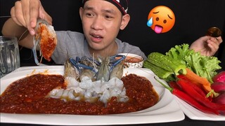 MUKBANG ASMR SPICY LOPSTER | បង្កងឆៅ