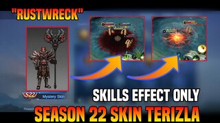 Season 22 Skin Terizla "Rustwreck" Skills Effect Update | MLBB