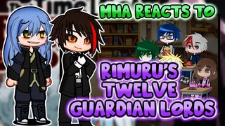 MHA/BNHA Reacts To Rimuru Tempest 12 Guardian Lords || Gacha Club ||