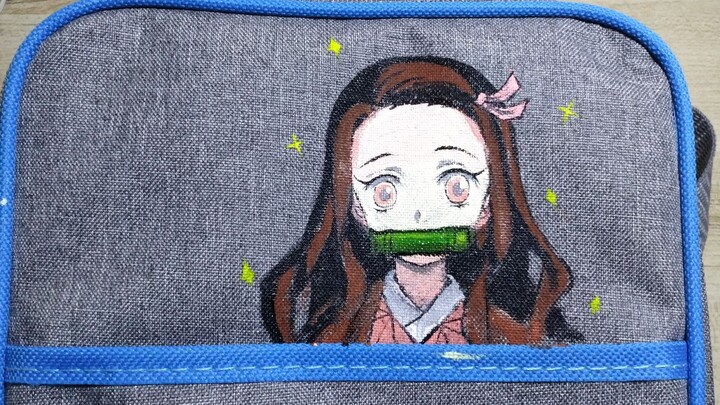 [Nezuko] I drew a Nezuko on my lunch box bag