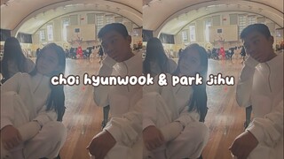 choi hyunwook and park jihu cute moments at mv newjeans ditto