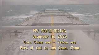 East China sea - Yellow sea transit during bad weather