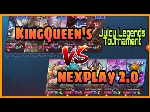 (GAME 2) NEXPLAY 2.0 VS KINGQUEEN'S | JUICY LEGENDS TOURNAMENT | MLBB!