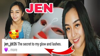 THE SECRET TO MY GLOW AND LASHES -JEN- ❤🥰🤗| JENNIFER DEL ROSARIO | ROB MOYA  | DADDY ROB MOYA