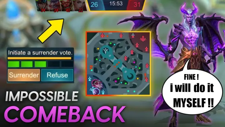 IMPOSSIBLE COMEBACK! ONLY 3.72% CHANCE TO GET VICTORY | MLBB
